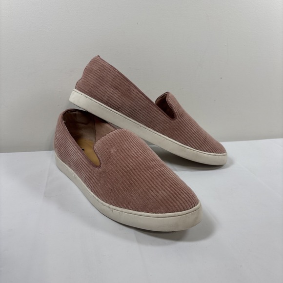 Birdies Shoes - Birdies Womens 10.5 The Swift Sneaker Carnation Pink Corduroy Slip-On Shoes